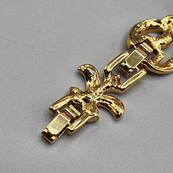 Camrose & Kross JBK Blue Faux Sapphire Clear Bracelet Jacqueline Kennedy Jackie - Picture 9 of 12